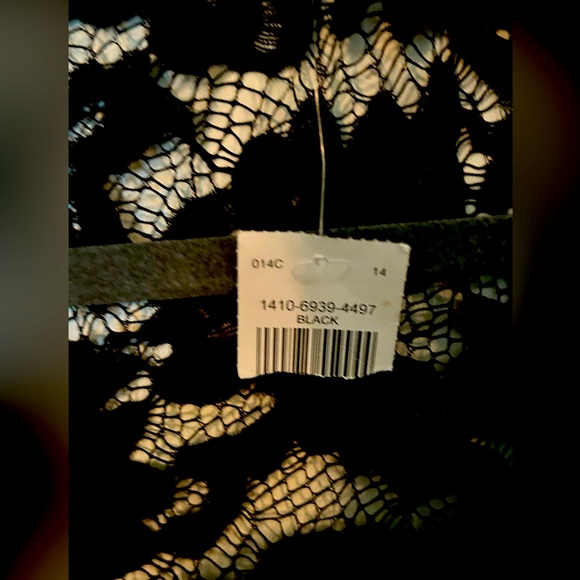 BLASHE BLACK MINI DRESS Lace and cotton - Picture 4 of 8